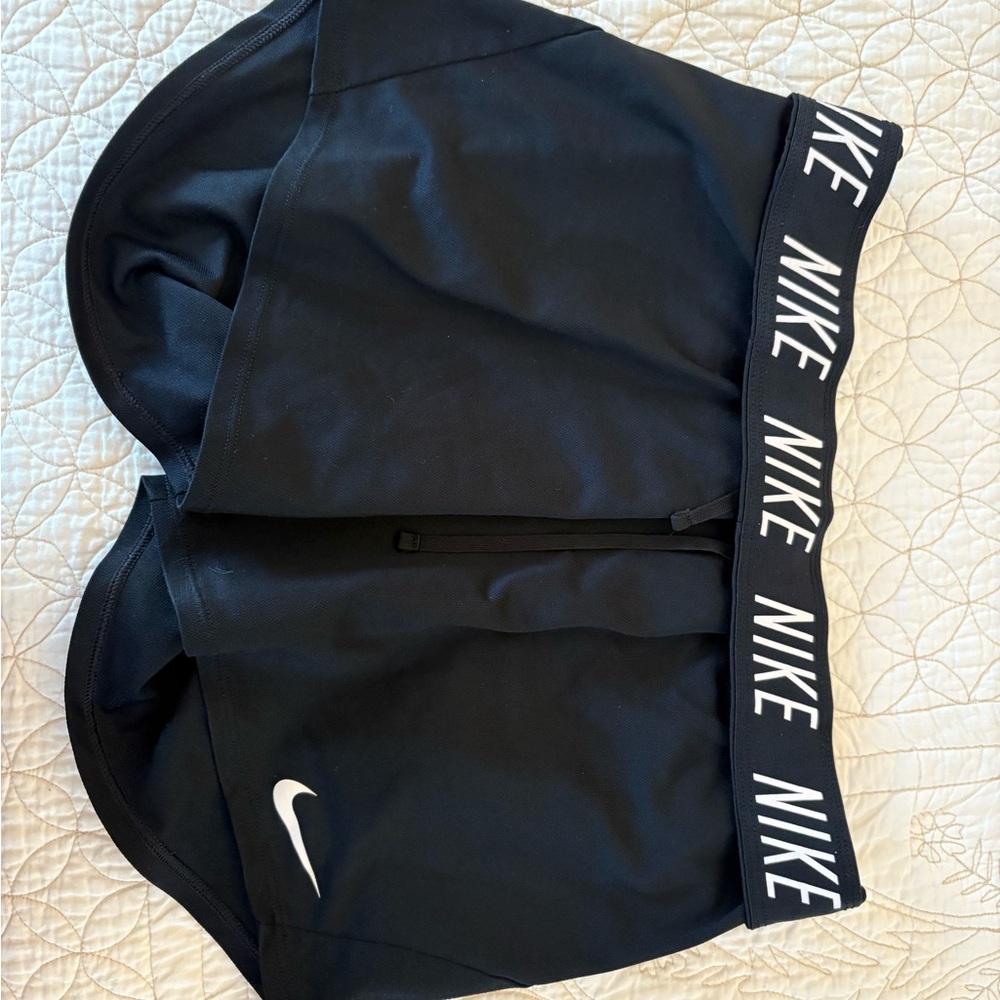 Nike Black Sports Shorts with Logo Waistband
